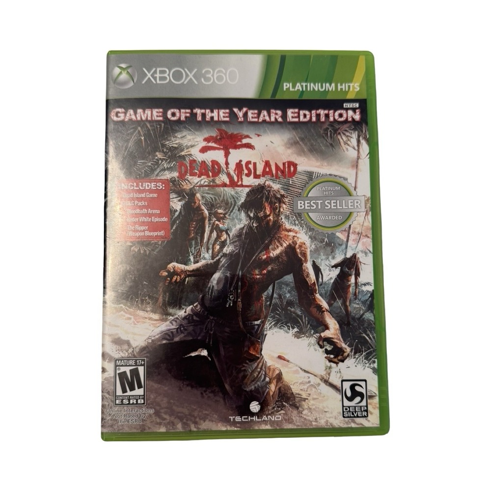 Dead‎ Island Game of the Year Edition Xbox 360 Platinum Hits Complete CIB DLC